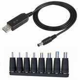 Adaptador de cable de configuración USB de 5 V a 12 V CC, 5 V a 12 V CC